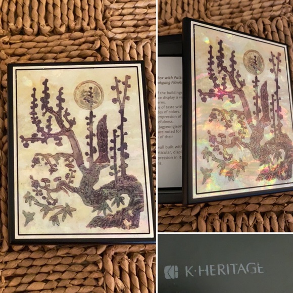 K. Heritage Mother of Pearl Trinket Jewelry Box
